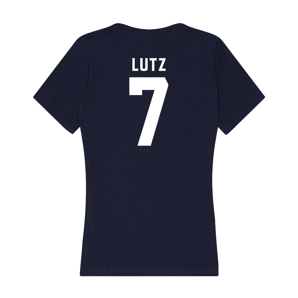 Old Dominion - NCAA Women's Soccer : Katie Lutz - Women's V-Neck T-Shirt-1