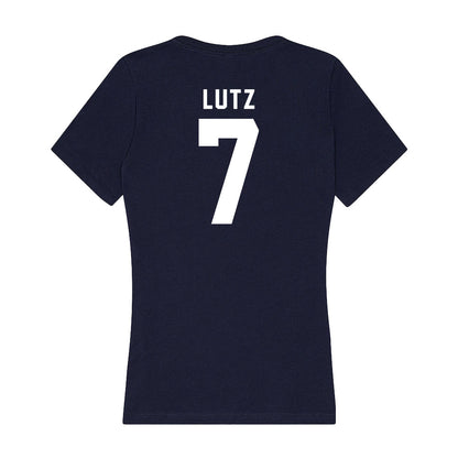 Old Dominion - NCAA Women's Soccer : Katie Lutz - Women's V-Neck T-Shirt-1