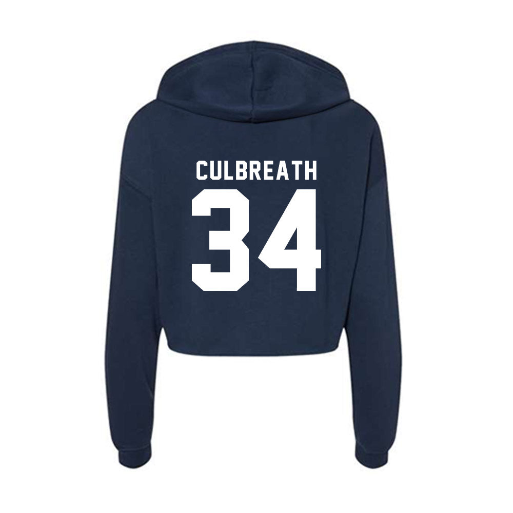 Old Dominion - NCAA Football : Jahleel Culbreath - Women's Crop Fleece Hoodie-1