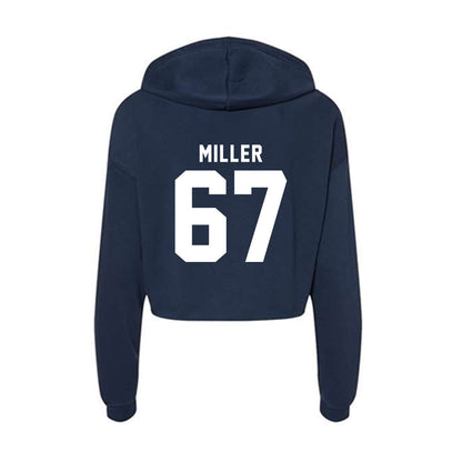 Old Dominion - NCAA Football : Kainan Miller - Women's Crop Fleece Hoodie-1