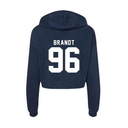 Old Dominion - NCAA Football : Ian Brandt - Women's Crop Fleece Hoodie-1