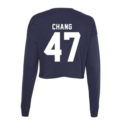 Old Dominion - NCAA Football : Ethan Chang - Women's Cropped Crew Fleece-1