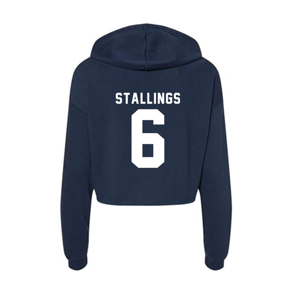 Old Dominion - NCAA Baseball : Maverick Stallings - Women's Crop Fleece Hoodie-1