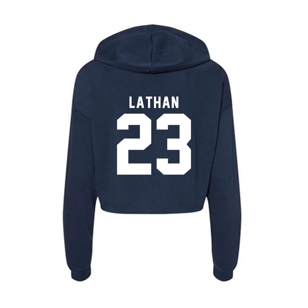 Old Dominion - NCAA Football : Je'Careon Lathan - Women's Crop Fleece Hoodie-1