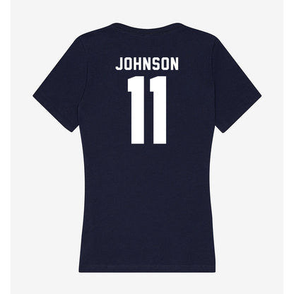 Old Dominion - NCAA Football : TJ Johnson - Women's V-Neck T-Shirt-1