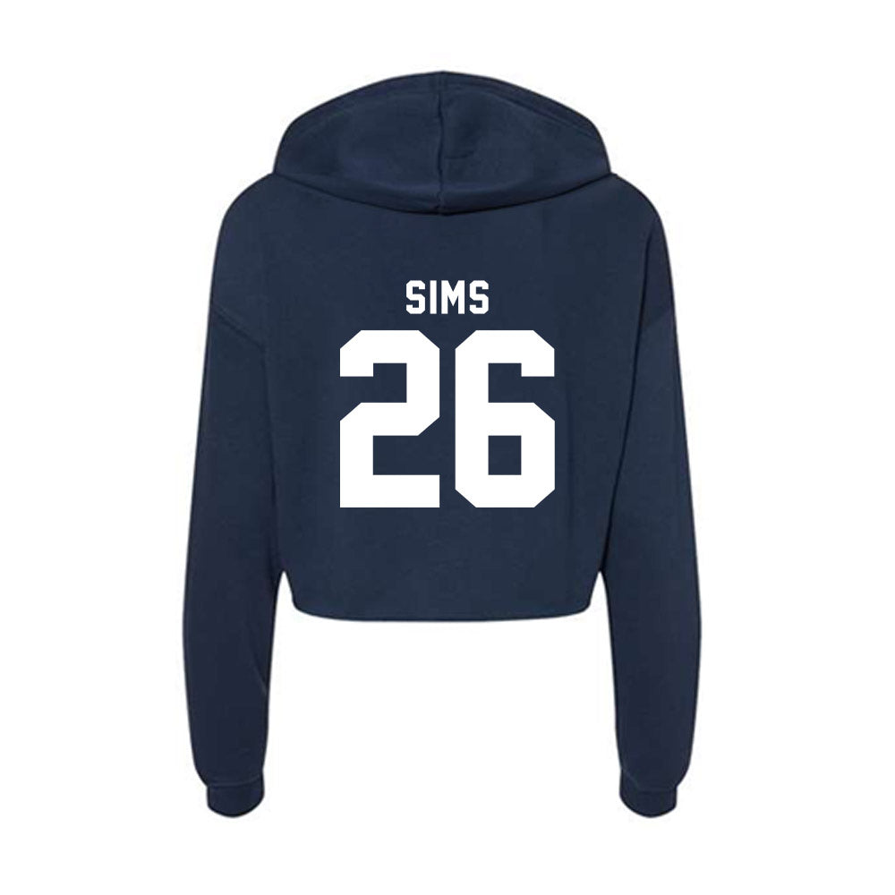 Old Dominion - NCAA Football : Tariq Sims - Women's Crop Fleece Hoodie-1