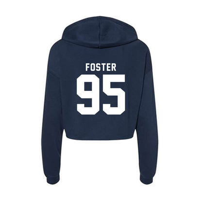 Old Dominion - NCAA Football : Ahmaad Foster - Women's Crop Fleece Hoodie-1