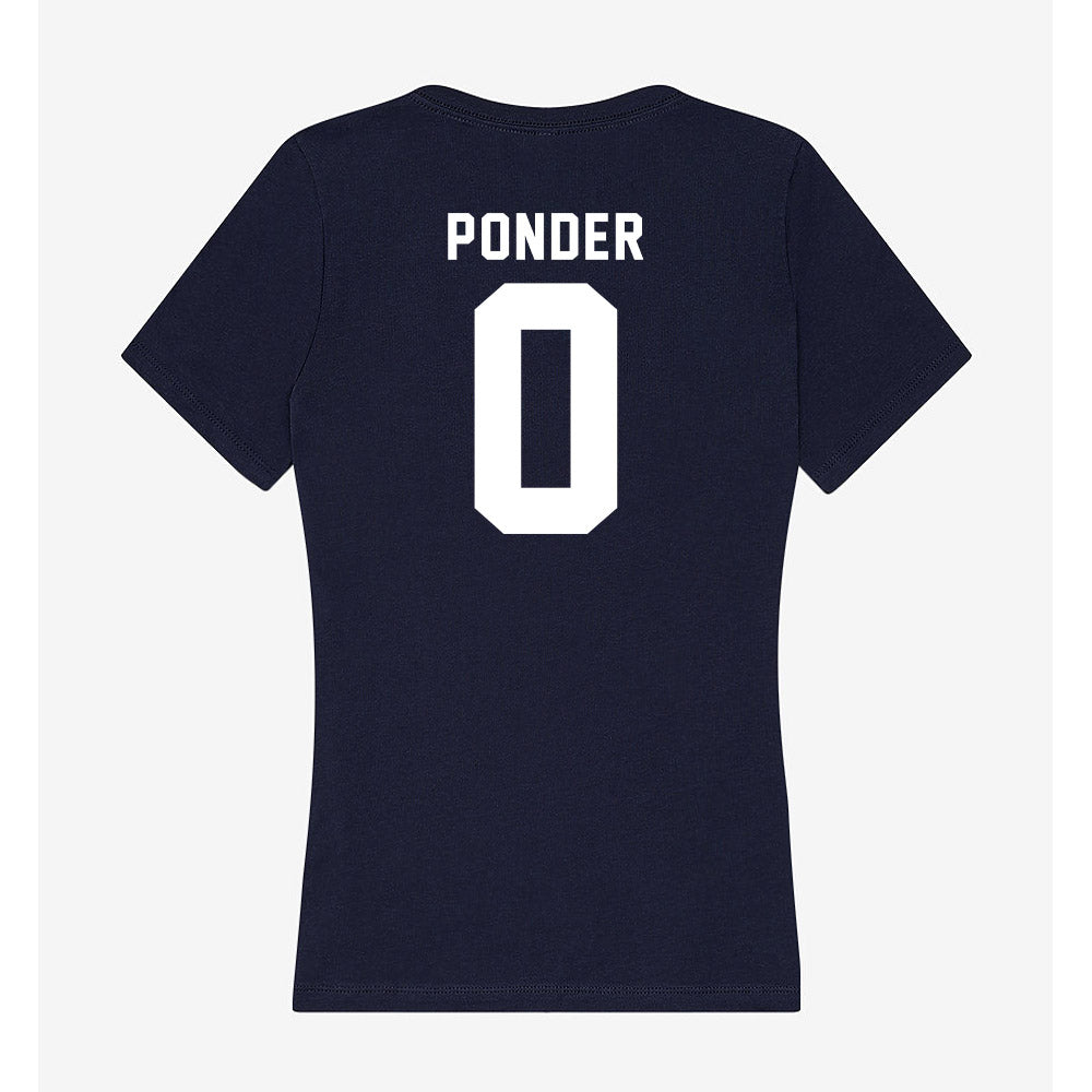 Old Dominion - NCAA Women's Basketball : Jaylen Ponder - Women's V-Neck T-Shirt-1