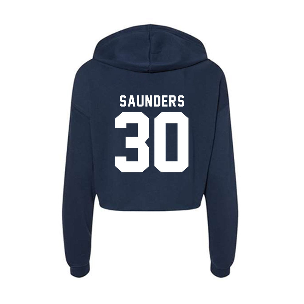 Old Dominion - NCAA Football : Jordan Saunders - Women's Crop Fleece Hoodie-1