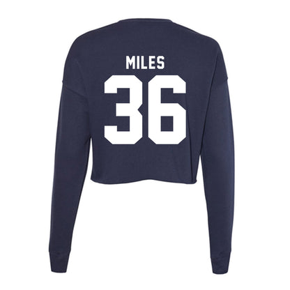 Old Dominion - NCAA Football : Quedrion Miles - Women's Cropped Crew Fleece-1