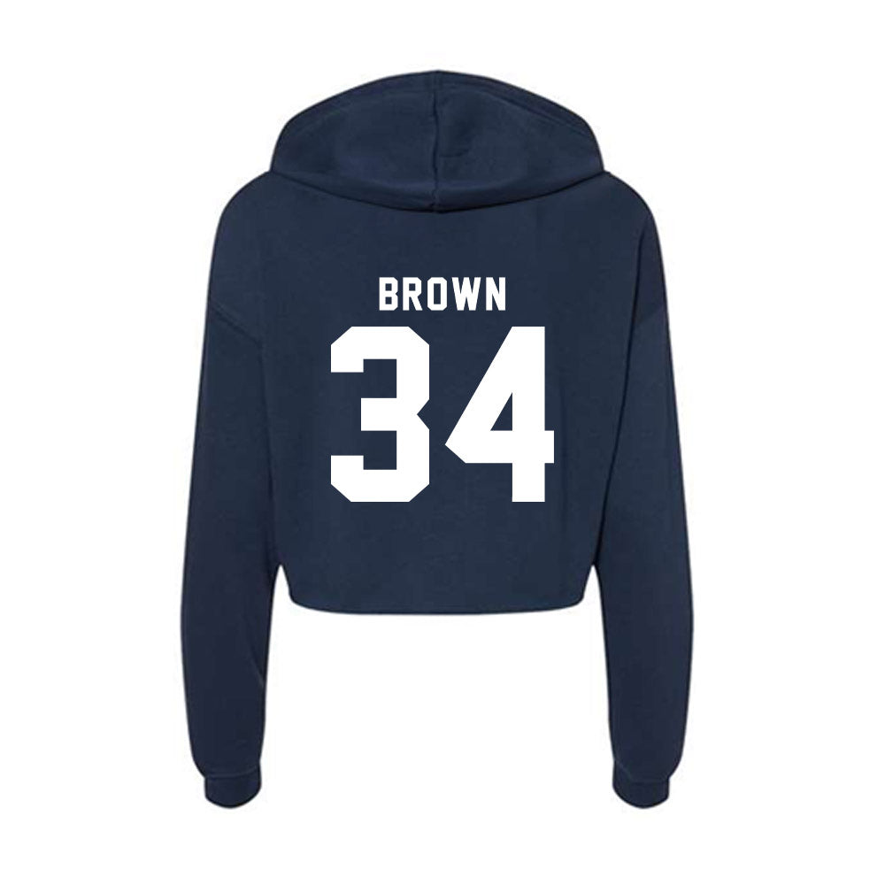 Old Dominion - NCAA Baseball : Dylan Brown - Women's Crop Fleece Hoodie-1