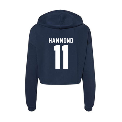 Old Dominion - NCAA Baseball : Tahraun Hammond - Women's Crop Fleece Hoodie-1