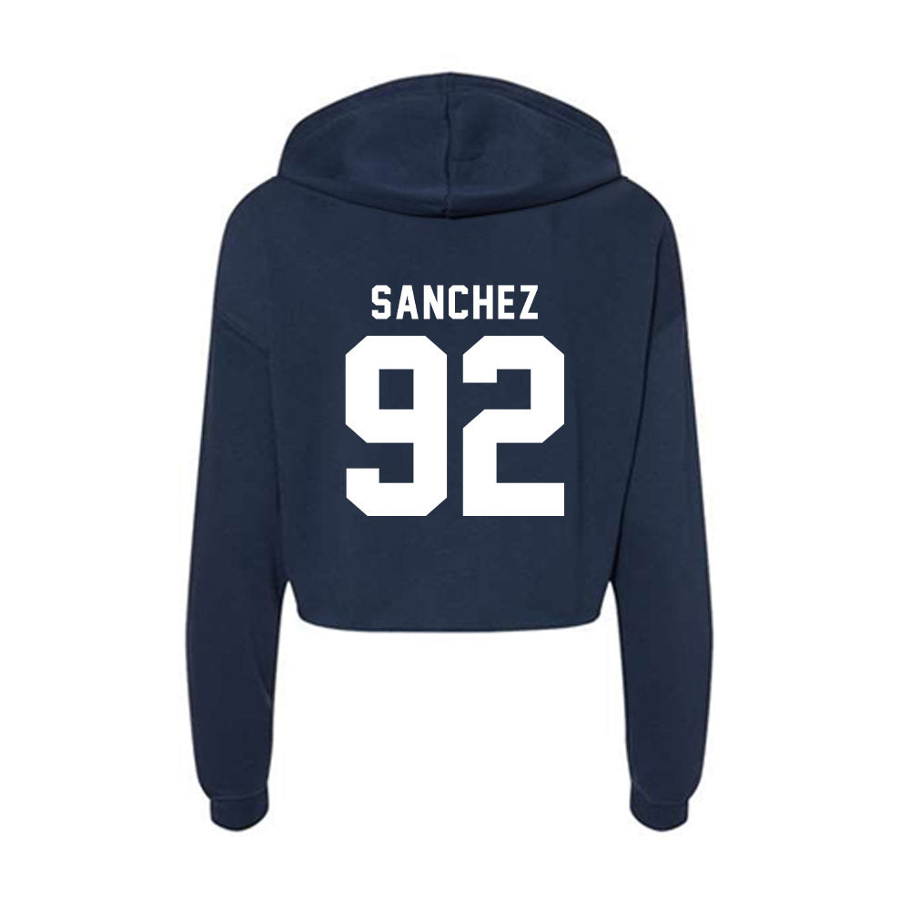 Old Dominion - NCAA Football : Ethan Sanchez - Women's Crop Fleece Hoodie-1