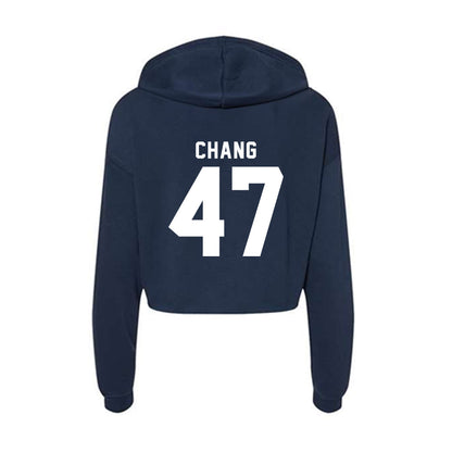 Old Dominion - NCAA Football : Ethan Chang - Women's Crop Fleece Hoodie-1