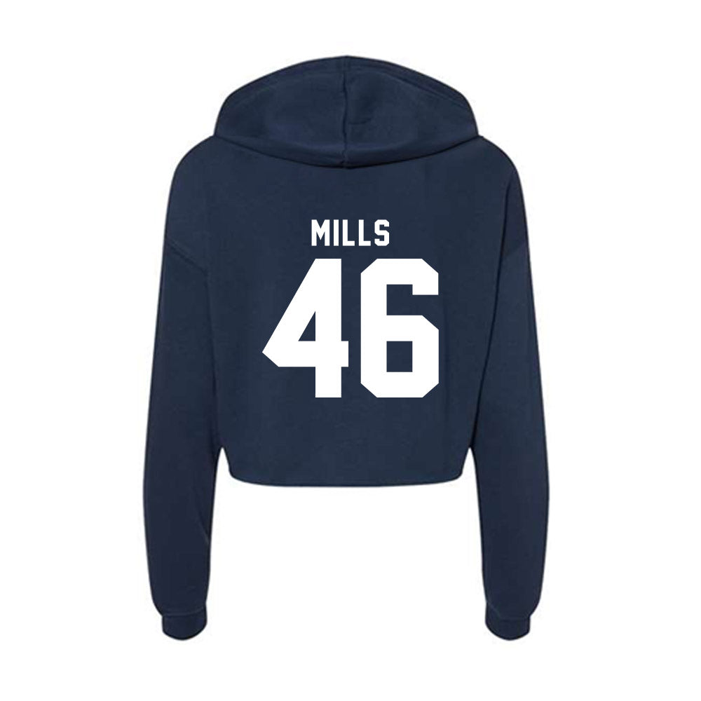 Old Dominion - NCAA Football : Edward Mills - Women's Crop Fleece Hoodie-1