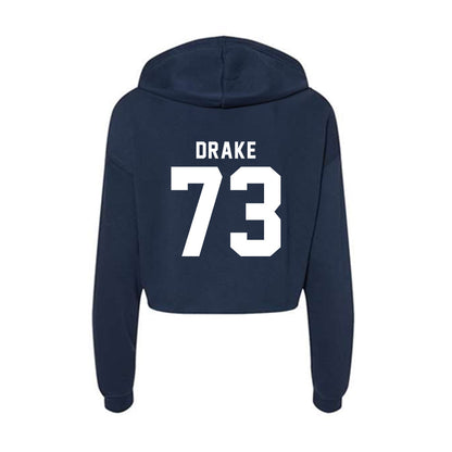 Old Dominion - NCAA Football : Connor Drake - Women's Crop Fleece Hoodie-1