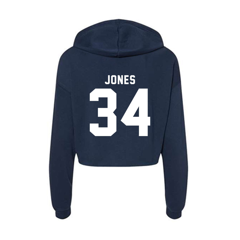 Old Dominion - NCAA Men's Basketball : Coach Jones - Women's Crop Fleece Hoodie-1