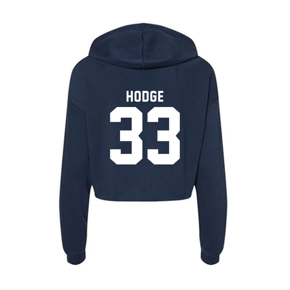 Old Dominion - NCAA Men's Basketball : Coach Hodge - Women's Crop Fleece Hoodie-1