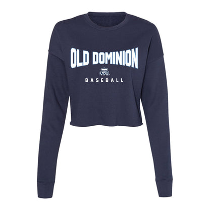 Old Dominion - NCAA Baseball : Marco Levari - Women's Cropped Crew Fleece-0