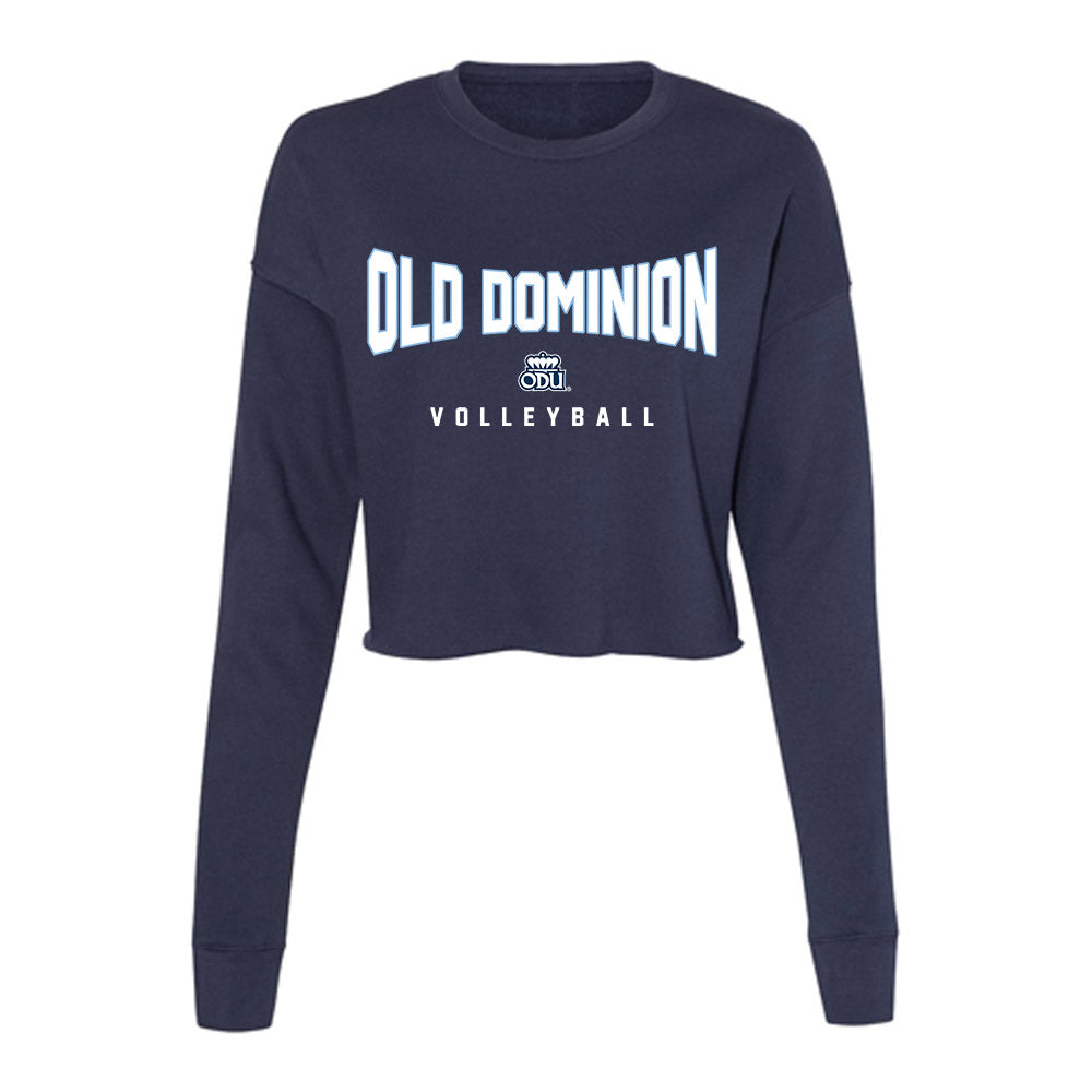 Old Dominion - NCAA Women's Volleyball : Tshilanda Diouf - Women's Cropped Crew Fleece-0