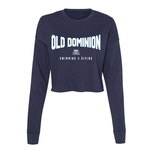 Old Dominion - NCAA Women's Swimming & Diving : Isabella Pachek - Women's Cropped Crew Fleece-0