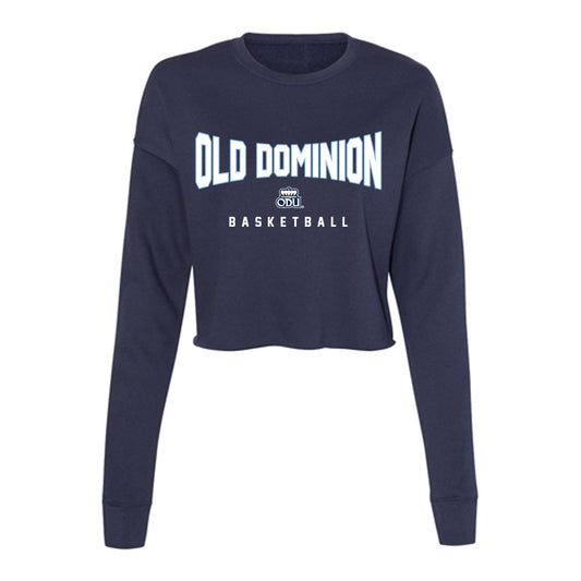 Old Dominion - NCAA Men's Basketball : Robert Davis Jr - Women's Cropped Crew Fleece-0