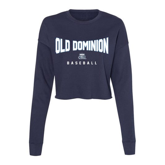 Old Dominion - NCAA Baseball : John Holobetz - Women's Cropped Crew Fleece-0