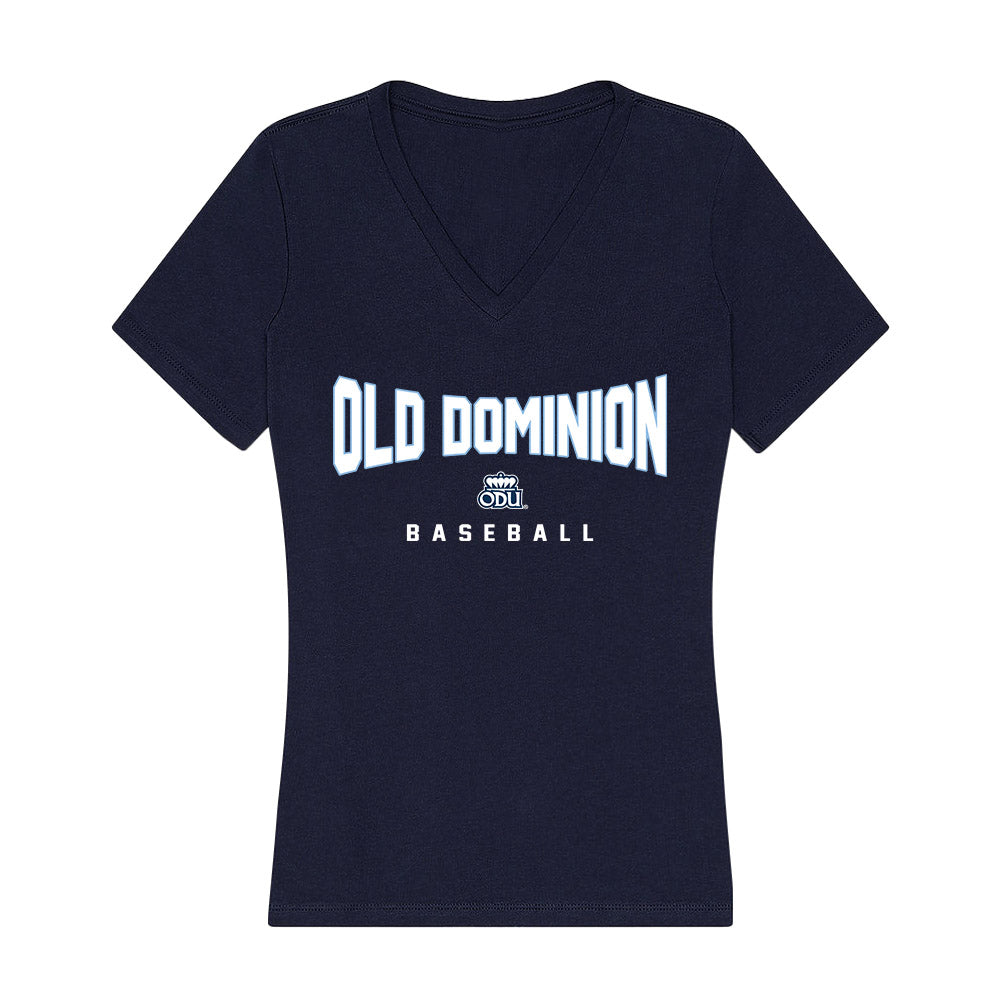 Old Dominion - NCAA Baseball : Ethan Hubbell - Women's V-Neck T-Shirt-0