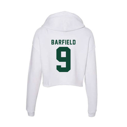 Hawaii - NCAA Football : Cam Barfield - Women's Crop Fleece Hoodie-1