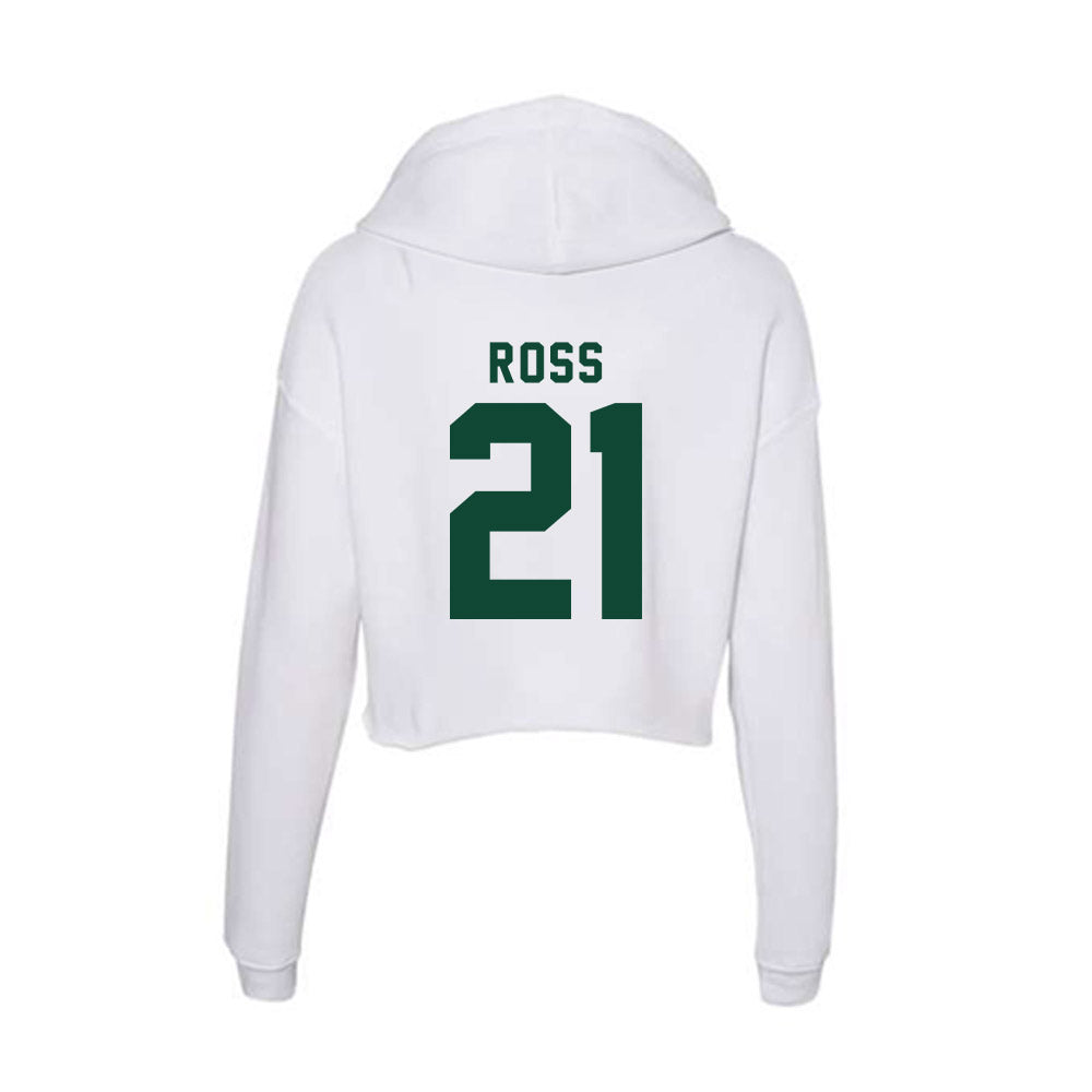 Hawaii - NCAA Football : Fabian Ross - Women's Crop Fleece Hoodie-1