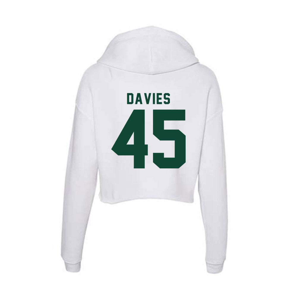 Hawaii - NCAA Women's Basketball : Olivia Davies - Women's Crop Fleece Hoodie-1