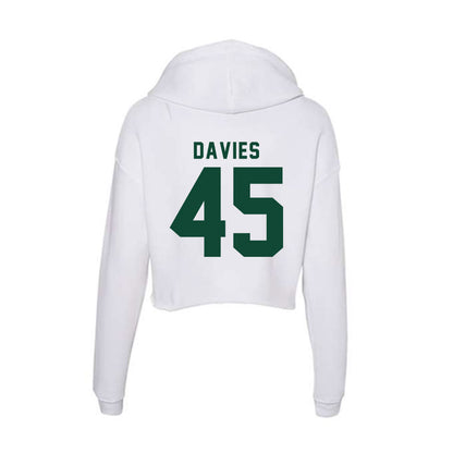 Hawaii - NCAA Women's Basketball : Olivia Davies - Women's Crop Fleece Hoodie-1