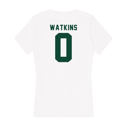 Hawaii - NCAA Women's Basketball : Avery Watkins - Women's V-Neck T-Shirt-1