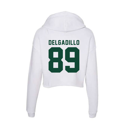 Hawaii - NCAA Football : Nick Delgadillo - Women's Crop Fleece Hoodie-1