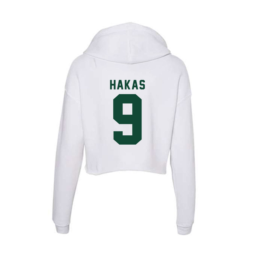 Hawaii - NCAA Women's Volleyball : Tali Hakas - Women's Crop Fleece Hoodie-1