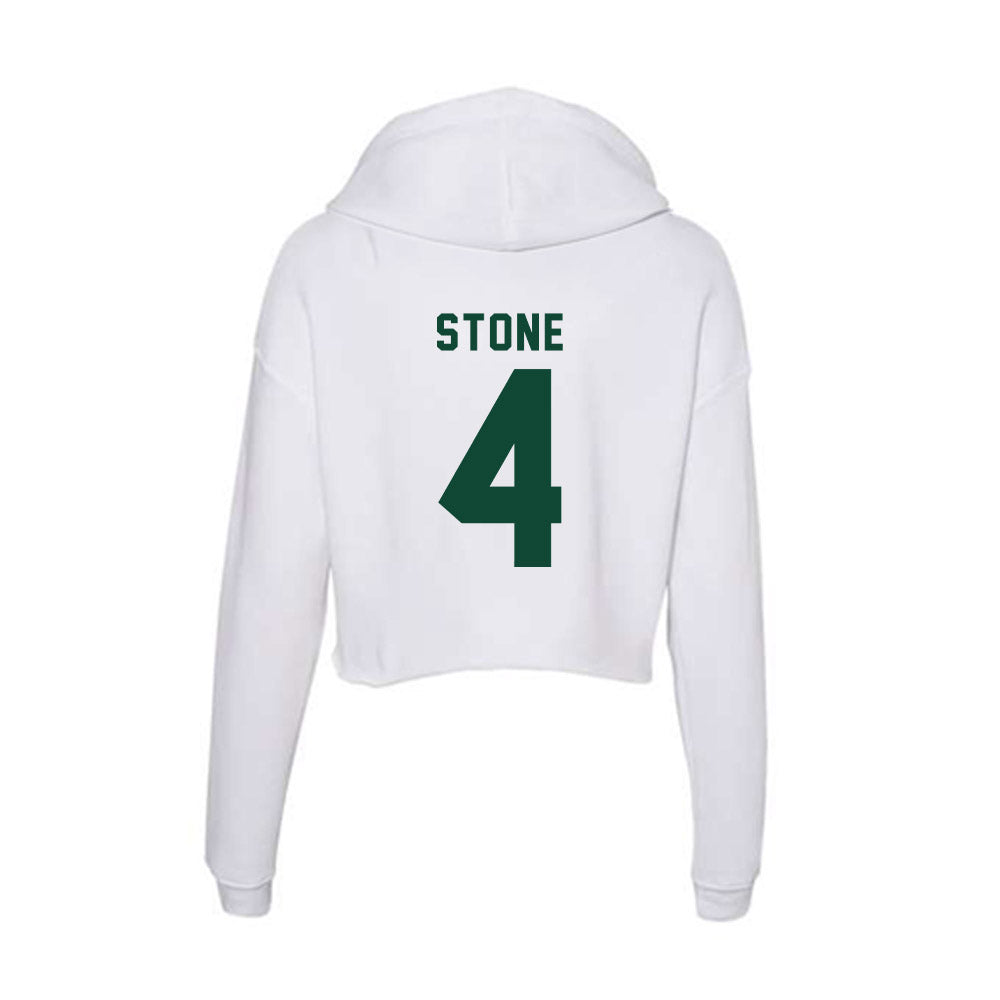 Hawaii - NCAA Football : Cam Stone - Women's Crop Fleece Hoodie-1