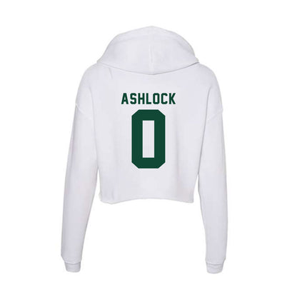 Hawaii - NCAA Football : Pofele Ashlock - Women's Crop Fleece Hoodie-1