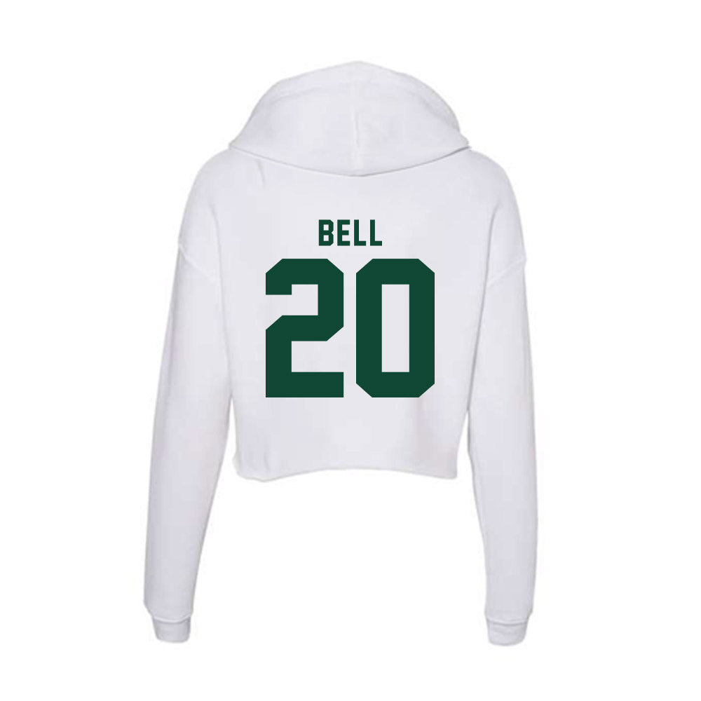 Hawaii - NCAA Football : Cam Bell - Women's Crop Fleece Hoodie-1