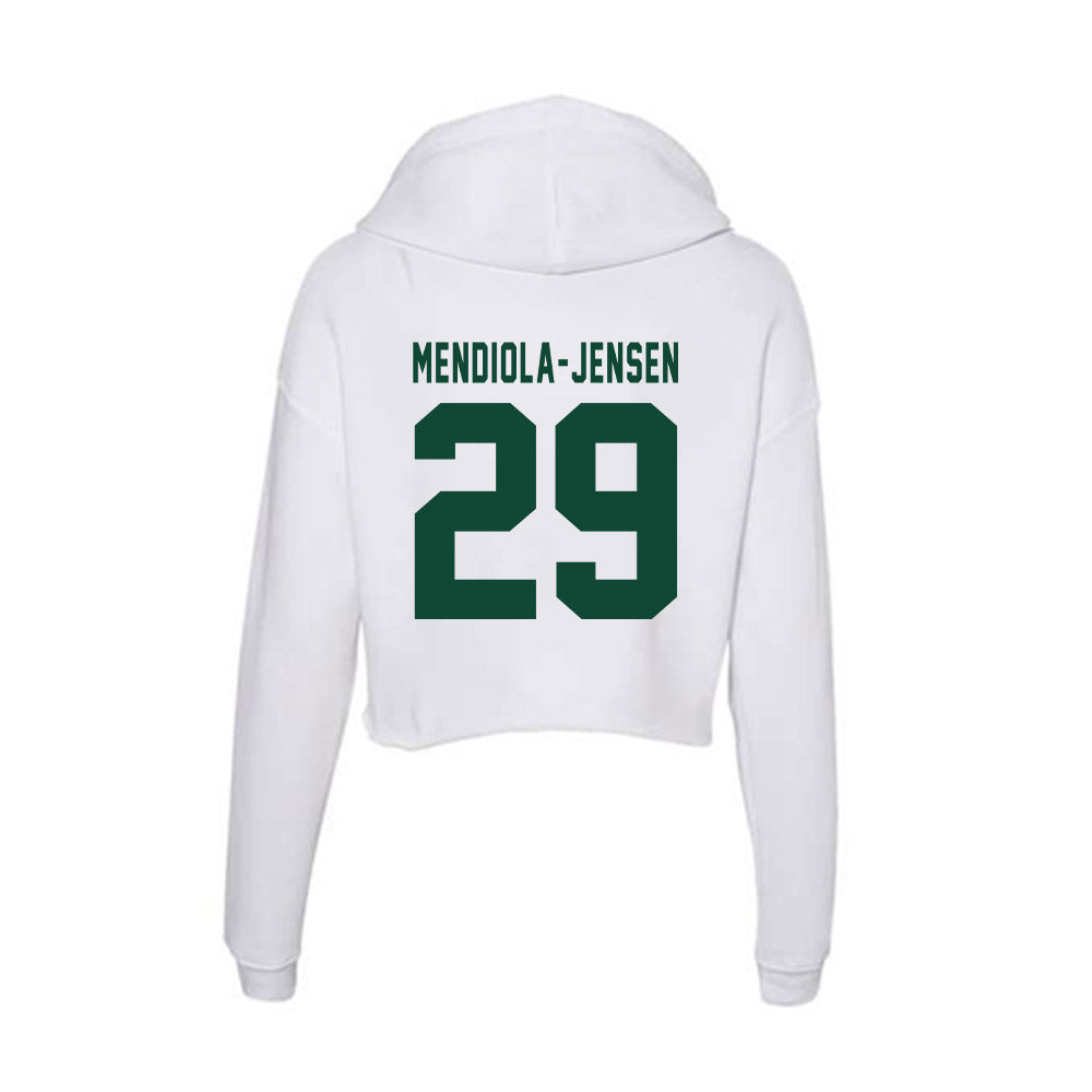 Hawaii - NCAA Football : Kilinahe Mendiola-Jensen - Women's Crop Fleece Hoodie-1