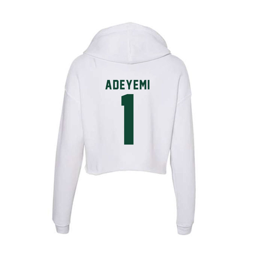 Hawaii - NCAA Women's Volleyball : Stella Adeyemi - Women's Crop Fleece Hoodie-1