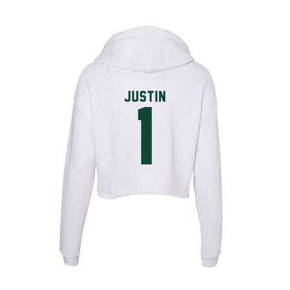 Hawaii - NCAA Women's Soccer : Kennedy Justin - Women's Crop Fleece Hoodie-1