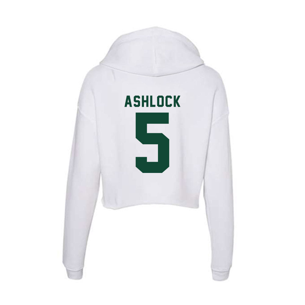 Hawaii - NCAA Football : Pofele Ashlock - Women's Crop Fleece Hoodie-1