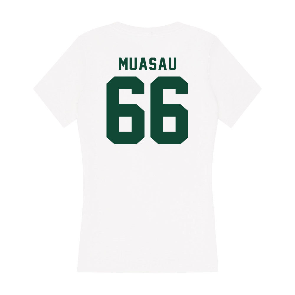 Hawaii - NCAA Football : Sergio Muasau - Women's V-Neck T-Shirt-1