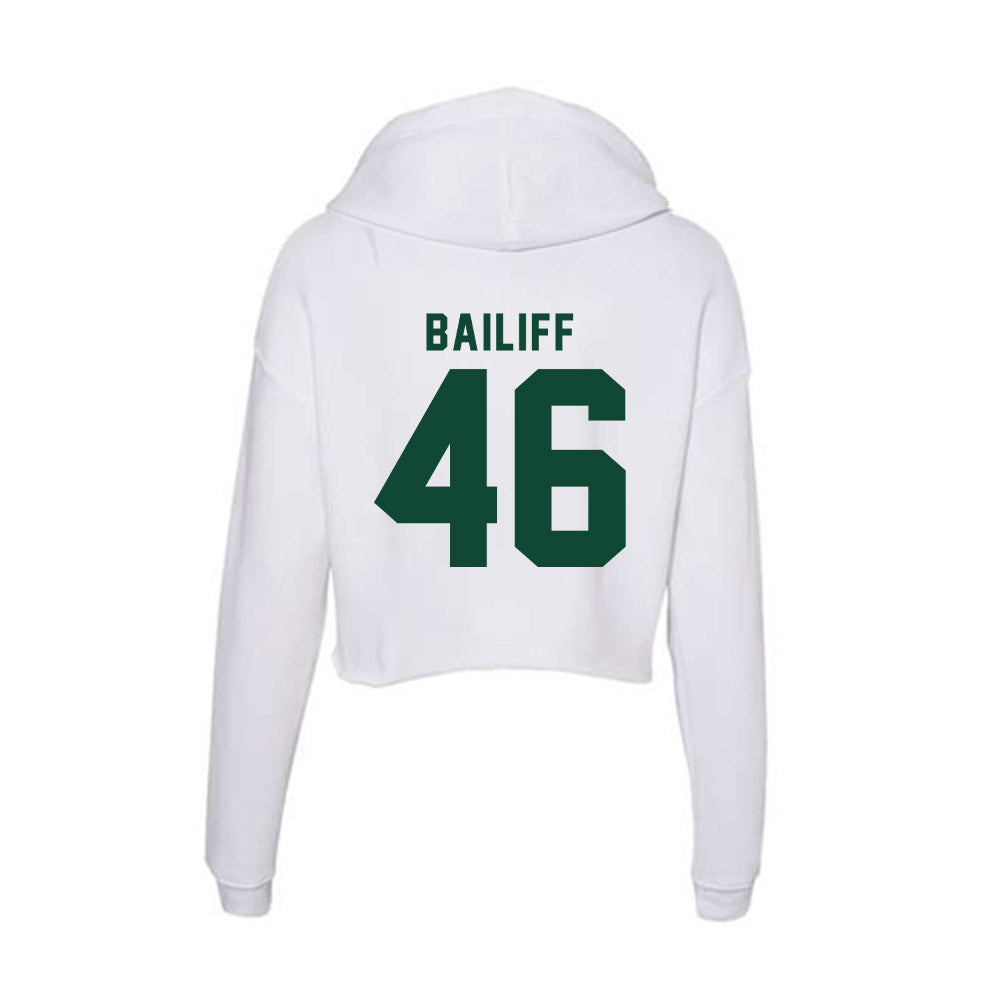 Hawaii - NCAA Football : Matt bailiff - Women's Crop Fleece Hoodie-1