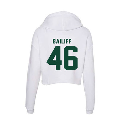 Hawaii - NCAA Football : Matt bailiff - Women's Crop Fleece Hoodie-1