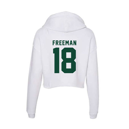 Hawaii - NCAA Football : Caleb Freeman - Women's Crop Fleece Hoodie-1