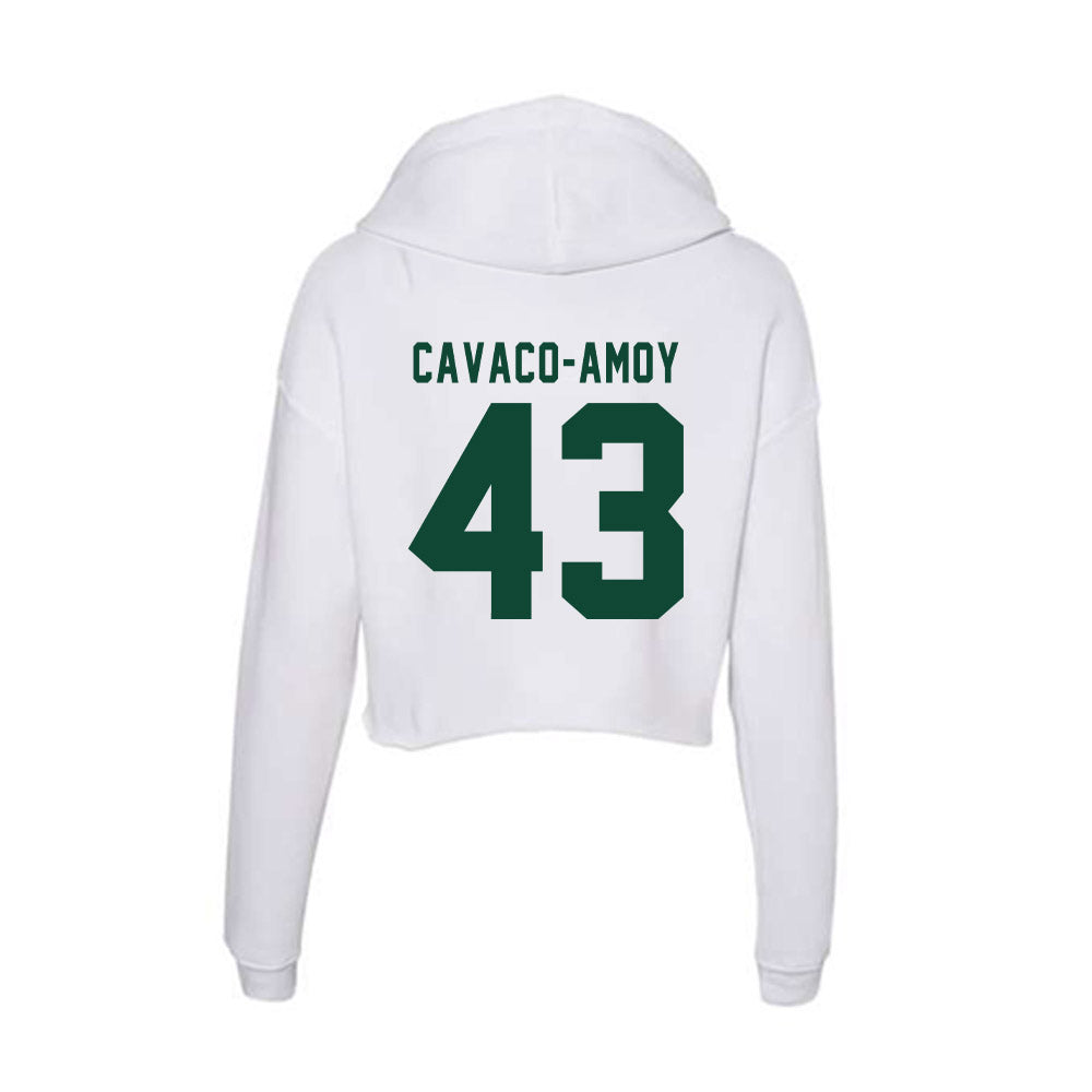 Hawaii - NCAA Football : Alika Cavaco-Amoy - Women's Crop Fleece Hoodie-1