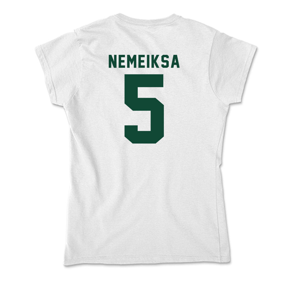 Hawaii - NCAA Men's Basketball : Gytis Nemeiksa - Soft Style Women’s T-Shirt-1