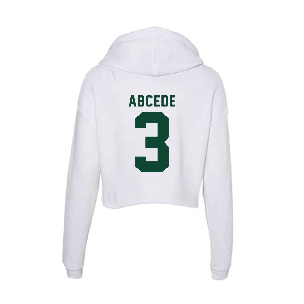 Hawaii - NCAA Softball : Jaeda Abcede - Women's Crop Fleece Hoodie-1