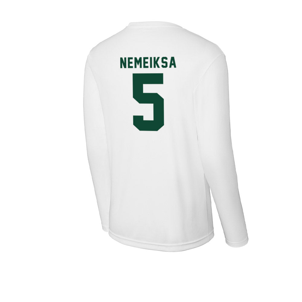 Hawaii - NCAA Men's Basketball : Gytis Nemeiksa - Activewear Long Sleeve T-Shirt-1